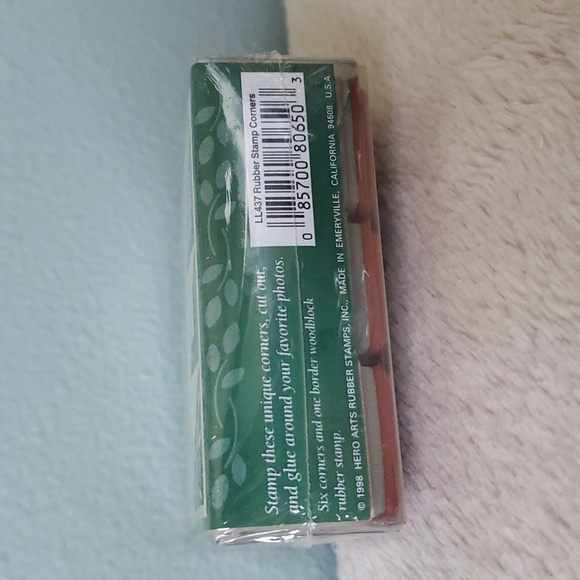 Rubber Stamp Corners Set •HERO ARTS Wooden Rubber Stamps• #LL437 •New Unopened - Picture 4 of 10